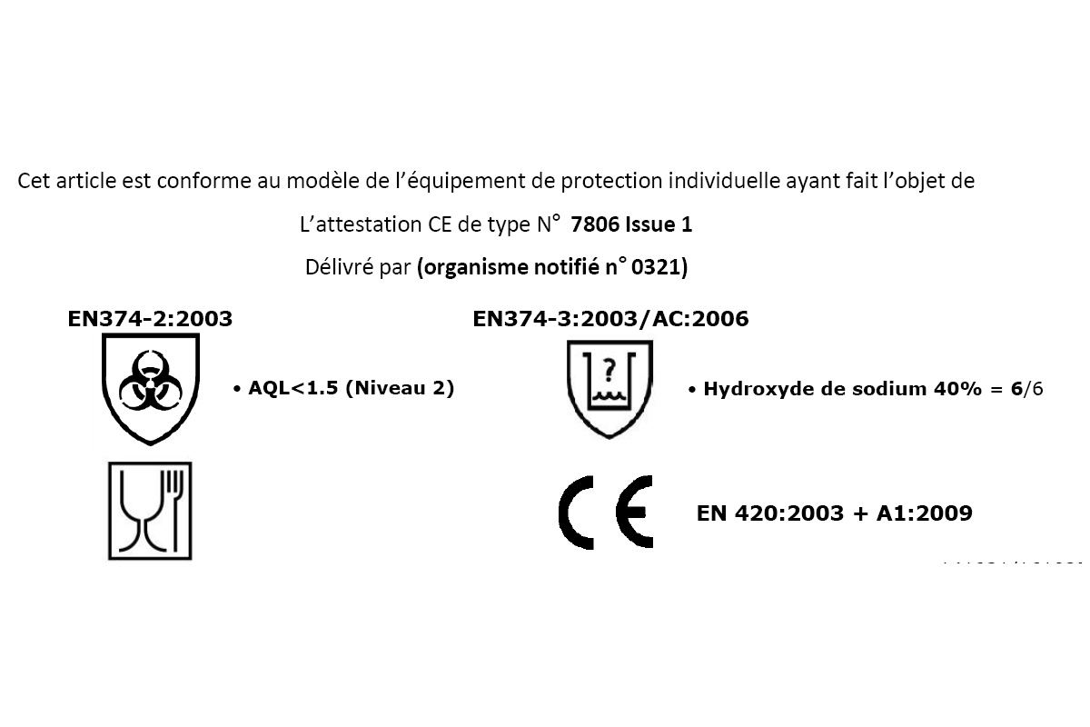 Gants nitrile