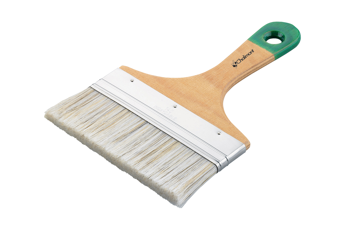 Pinceau brosse plat avec manche en bois L'outil Parfait - Taille 40 mm