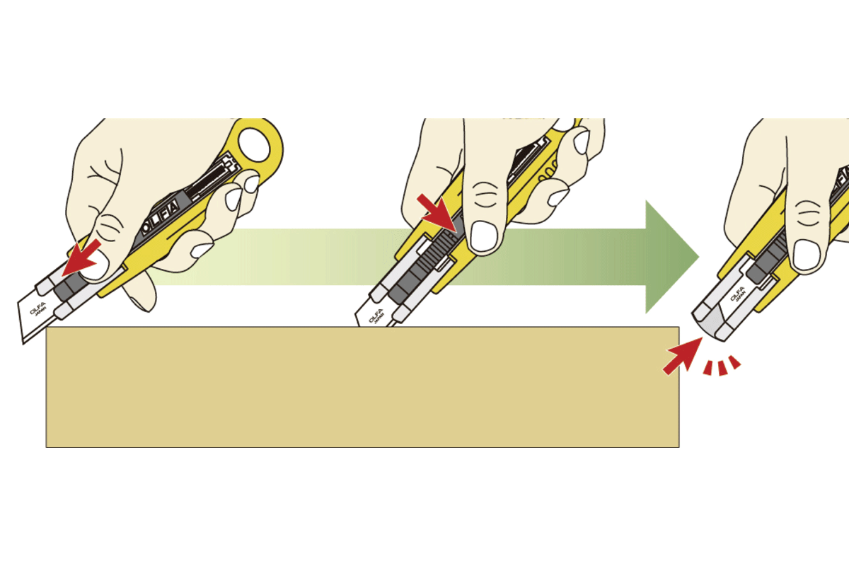 Lame pour cutter de sécurité Olfa - balisage - accessoires - cutter