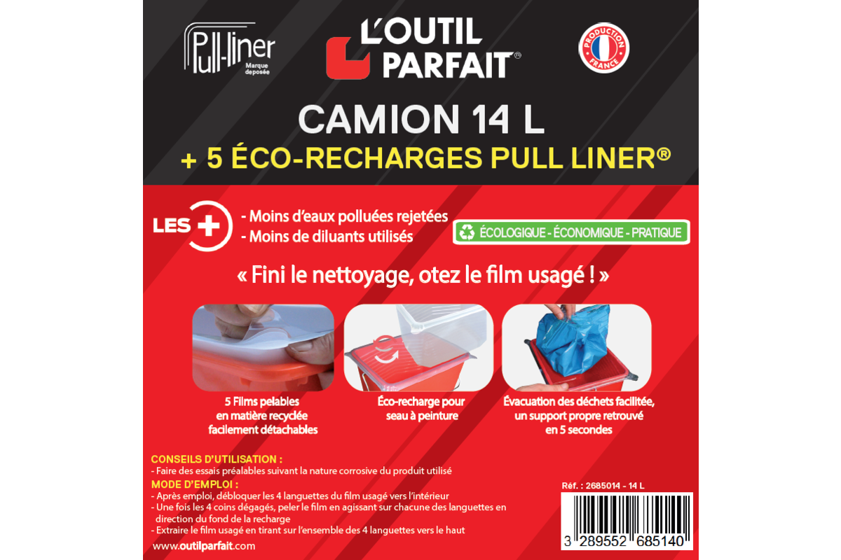 Camion + 5 éco-recharges Pull Liner®