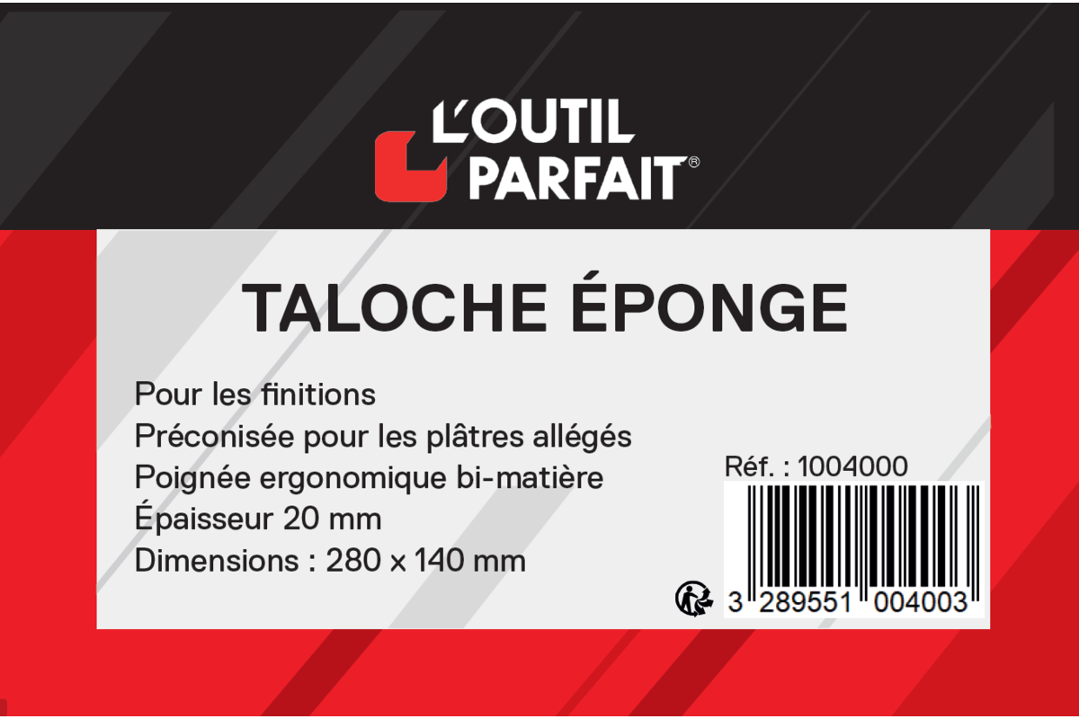 Taloche éponge