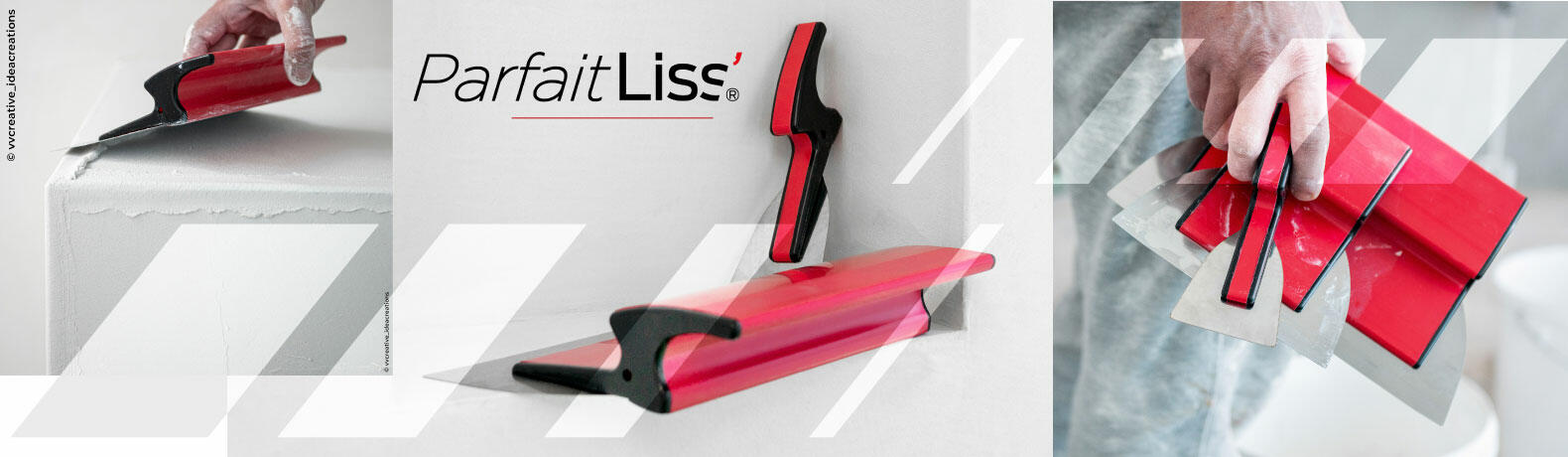 PARFAITLISS'® - TECHNOLOGIE BIFLEX : finition et ratissage sans bavure 